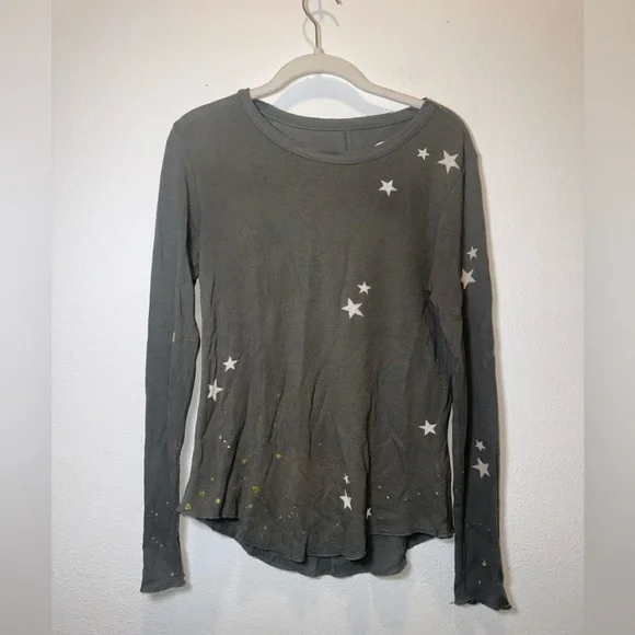 Chaser Gray Star Long Sleeve Tee - Picture 4 of 8